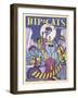 Hip Cats-Old Red Truck-Framed Giclee Print