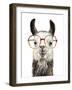 Hip Llama III-Victoria Borges-Framed Art Print