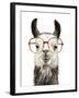 Hip Llama III-Victoria Borges-Framed Art Print