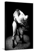 Hip Throw: Russian Wrestlers-null-Stretched Canvas