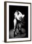 Hip Throw: Russian Wrestlers-null-Framed Art Print