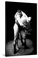 Hip Throw: Russian Wrestlers-null-Stretched Canvas