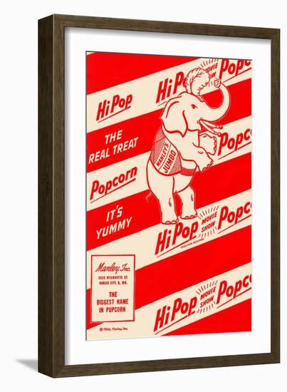 Hipop Movie Show Popcorn - the Real Treat-null-Framed Art Print