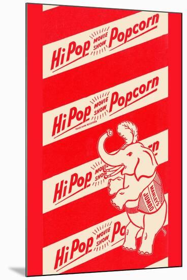 Hipop Movie Show Popcorn-null-Mounted Art Print