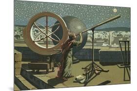 Hipparchus in the Observatory in Alexandria-Josep or Jose Planella Coromina-Mounted Giclee Print