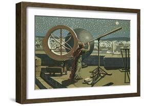 Hipparchus in the Observatory in Alexandria-Josep or Jose Planella Coromina-Framed Giclee Print