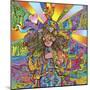 Hippie Chick Swril Glasses-Howie Green-Mounted Giclee Print
