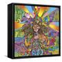 Hippie Chick-Howie Green-Framed Stretched Canvas