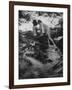 Hippie Couple Kissing at Woodstock Music Festival-Bill Eppridge-Framed Photographic Print