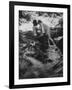 Hippie Couple Kissing at Woodstock Music Festival-Bill Eppridge-Framed Photographic Print