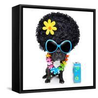 Hippie Dog-Javier Brosch-Framed Stretched Canvas