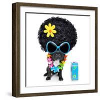 Hippie Dog-Javier Brosch-Framed Photographic Print