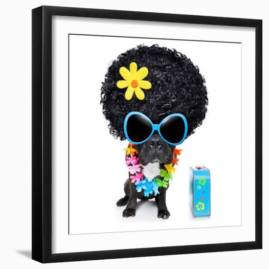 Hippie Dog-Javier Brosch-Framed Photographic Print