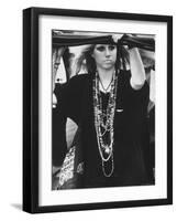 Hippie Girl at Woodstock Music Festival-Bill Eppridge-Framed Photographic Print