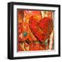 Hippie Hearts I-Patrcia Pinto-Framed Art Print