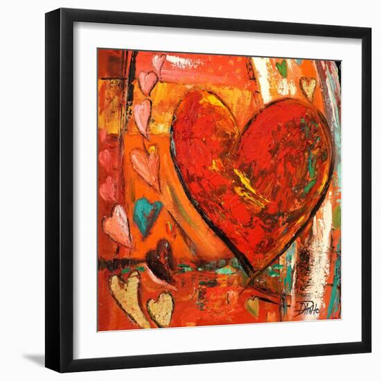 Hippie Hearts I-Patrcia Pinto-Framed Art Print