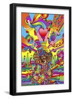 Hippie Musician 3-Howie Green-Framed Giclee Print