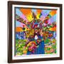 Hippie Musician-Howie Green-Framed Giclee Print