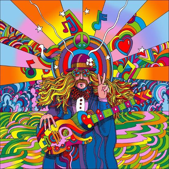 Hippie Musician Giclee Print Howie Green Allposters Com Hippie Musician Giclee Print Howie Green Allposters Com