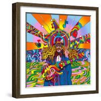 Hippie Musician-Howie Green-Framed Giclee Print