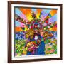 Hippie Musician-Howie Green-Framed Giclee Print