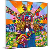 Hippie Musician-Howie Green-Mounted Giclee Print