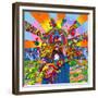 Hippie Musician-Howie Green-Framed Giclee Print