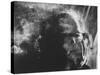 Hippie Poet Allen Ginsberg Smoking-John Loengard-Stretched Canvas