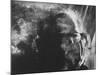 Hippie Poet Allen Ginsberg Smoking-John Loengard-Mounted Premium Photographic Print