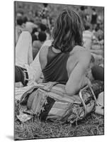 Hippies at Woodstock Music Festival-null-Mounted Premium Photographic Print