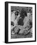 Hippies at Woodstock Music Festival-null-Framed Photographic Print