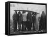 Hippies at Woodstock Music Festival-John Dominis-Framed Stretched Canvas