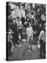 Hippies at Woodstock Music Festival-null-Stretched Canvas