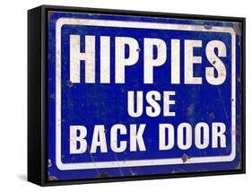 Hippies Back Door-Retroplanet-Framed Stretched Canvas