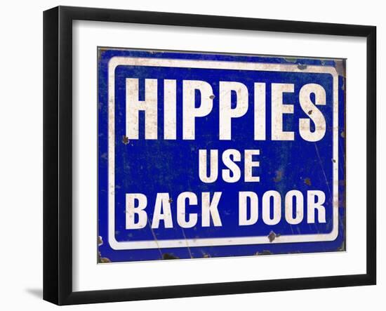 Hippies Back Door-Retroplanet-Framed Giclee Print