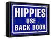 Hippies Back Door-Retroplanet-Framed Stretched Canvas