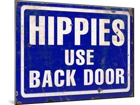 Hippies Back Door-Retroplanet-Mounted Giclee Print