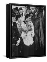 Hippies in Audience at Woodstock Music Festival-Bill Eppridge-Framed Stretched Canvas