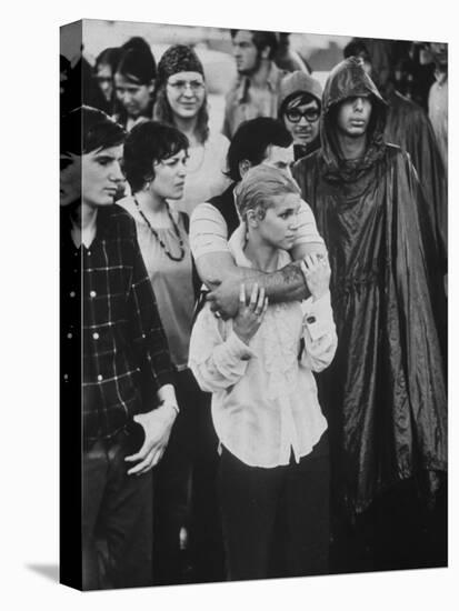 Hippies in Audience at Woodstock Music Festival-Bill Eppridge-Stretched Canvas