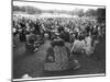 Hippies in Hyde Park-null-Mounted Photographic Print