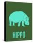 Hippo Blue-NaxArt-Stretched Canvas