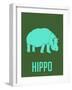 Hippo Blue-NaxArt-Framed Art Print