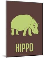 Hippo Green-NaxArt-Mounted Art Print