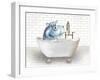 Hippo In Bathtub-Matthew Piotrowicz-Framed Art Print