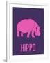 Hippo Pink-NaxArt-Framed Art Print