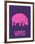 Hippo Pink-NaxArt-Framed Art Print