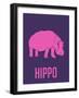 Hippo Pink-NaxArt-Framed Art Print