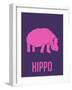 Hippo Pink-NaxArt-Framed Art Print