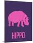 Hippo Pink-NaxArt-Mounted Art Print