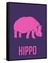 Hippo Pink-NaxArt-Framed Stretched Canvas